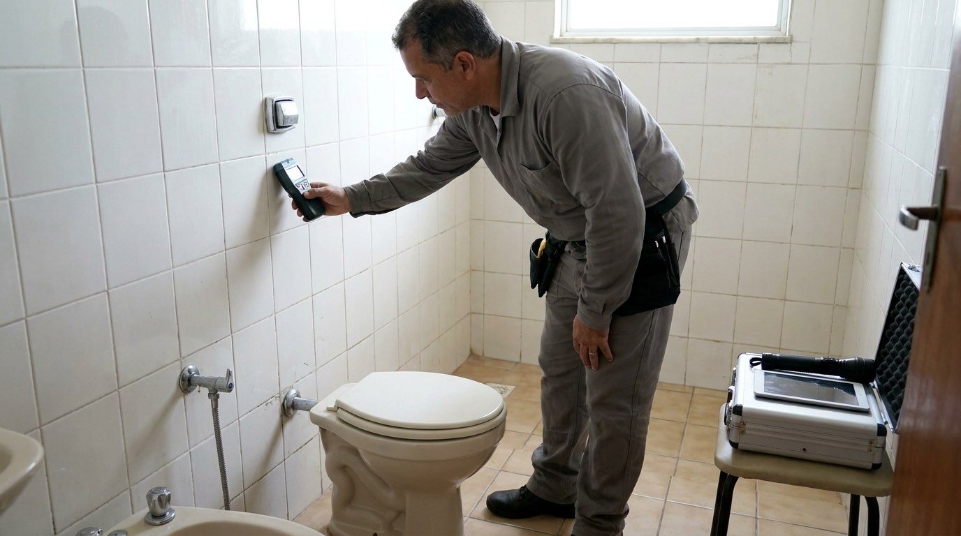 Inspeção de Vazamento no Banheiro em Vitória‑ES